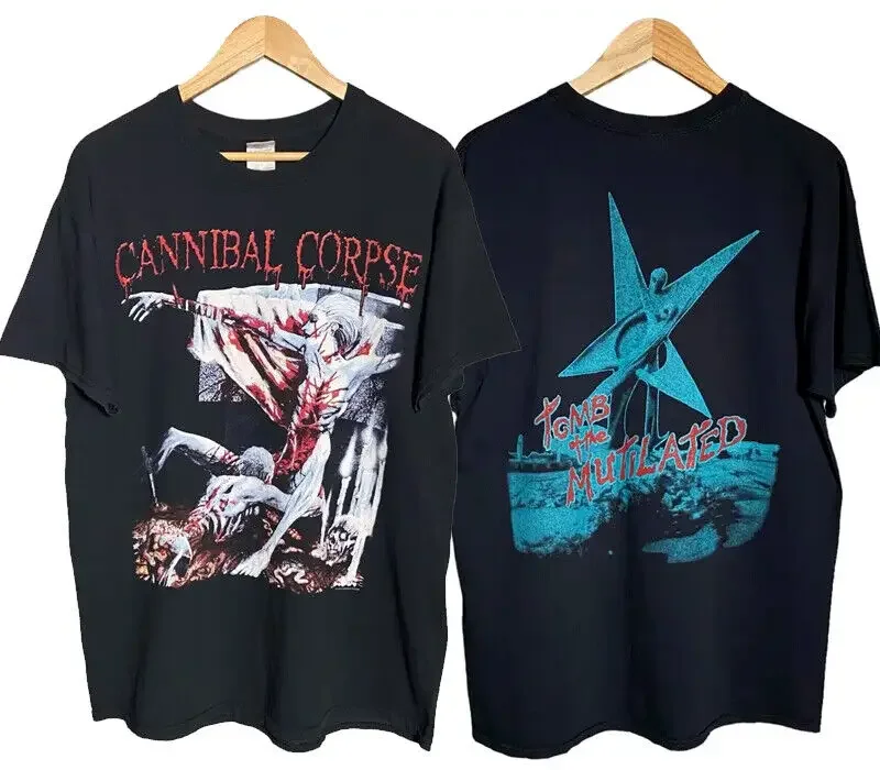 Cannibal Corpse Death Metal Band 2 side short sleeve T shirt Remake NH12807