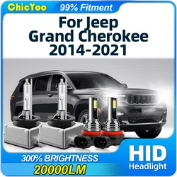 D3S Xenon Headlight Bulbs 6000K Car Lights 20000LM Xenon Lamp For Jeep Grand Cherokee 2014 2015 2016 2017 2018 2019 2020 2021