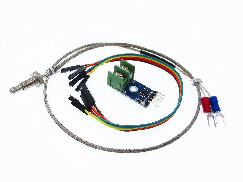 HAILANGNIAO 5 компл./лот MAX6675 модуль + датчик термопары типа K HAILANGNIAO 5 компл./лот MAX6675 модуль + датчик термопары типа K