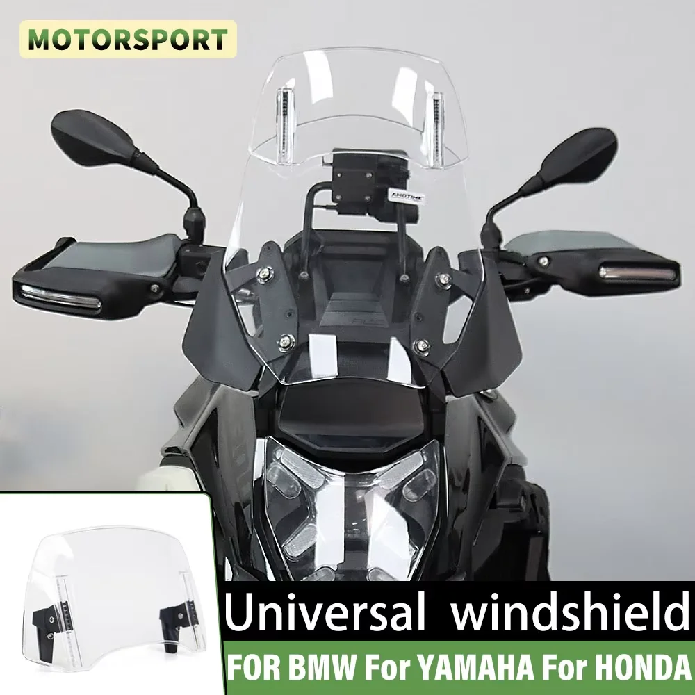 Motorcycle Windshield Extension Universal For BMW For KAWASAKI For YAMAHA For HONDA For SUZUKI Heighten Windscreen Accessories