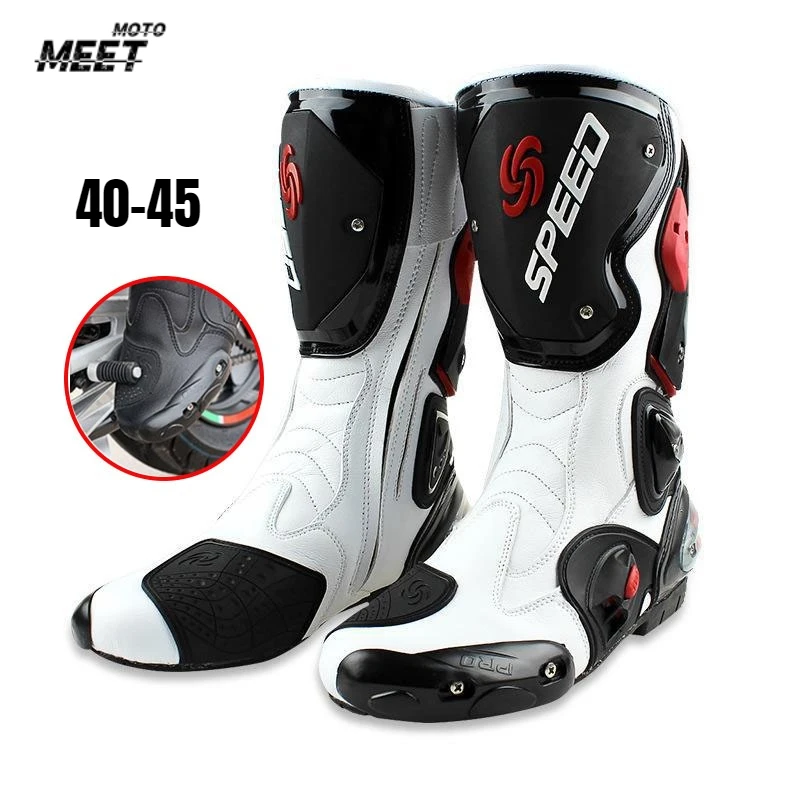 

Мотоциклетные ботинки, защитная обувь для верховой езды, мотоциклетные непромокаемые ботинки для гонок по бездорожью, защита от падения, Botas Para Moto