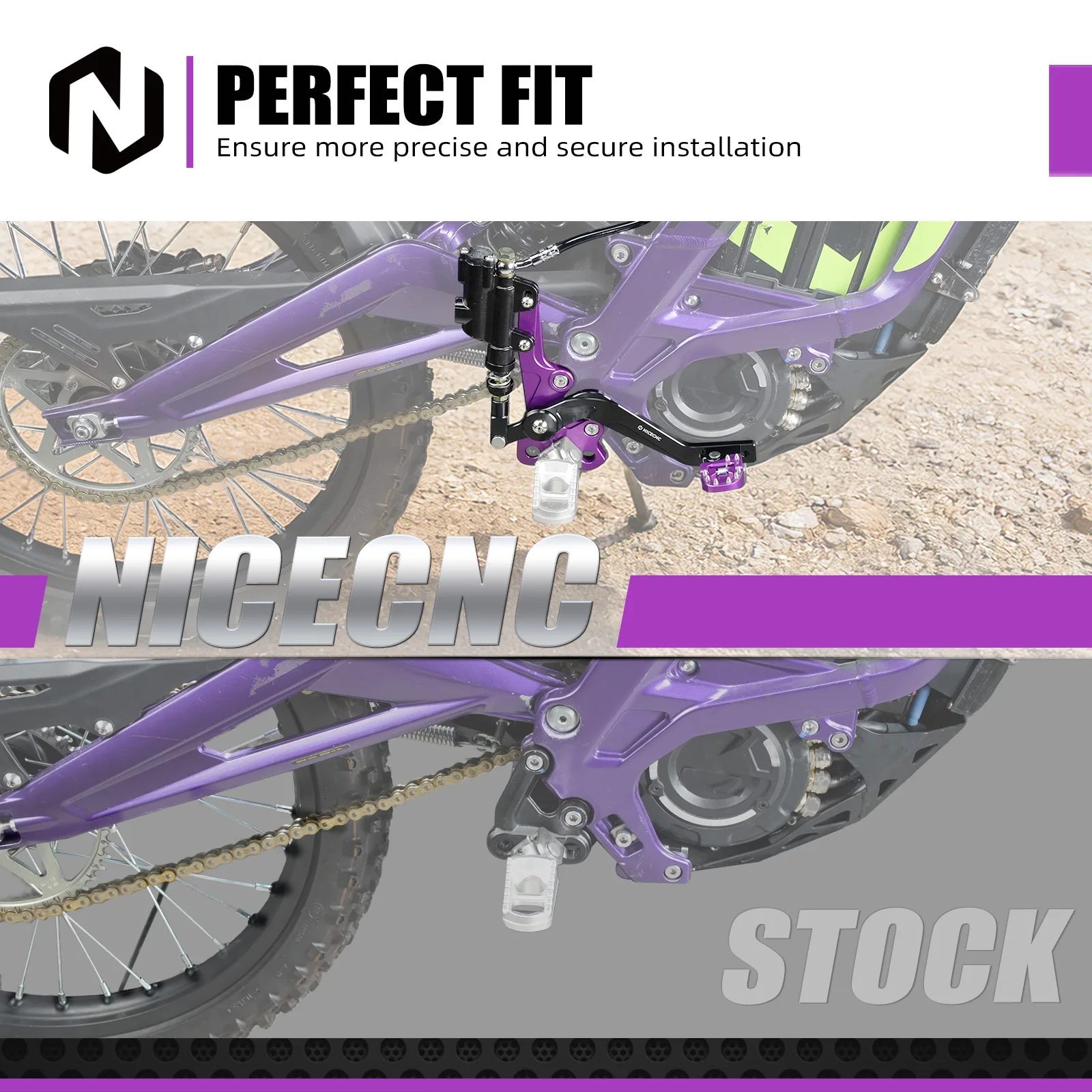 

Гидравлический задний ножной тормоз и опорные кронштейны для Surron Light Bee X, Sur-Ron Light Bee S, Segway X160, X260