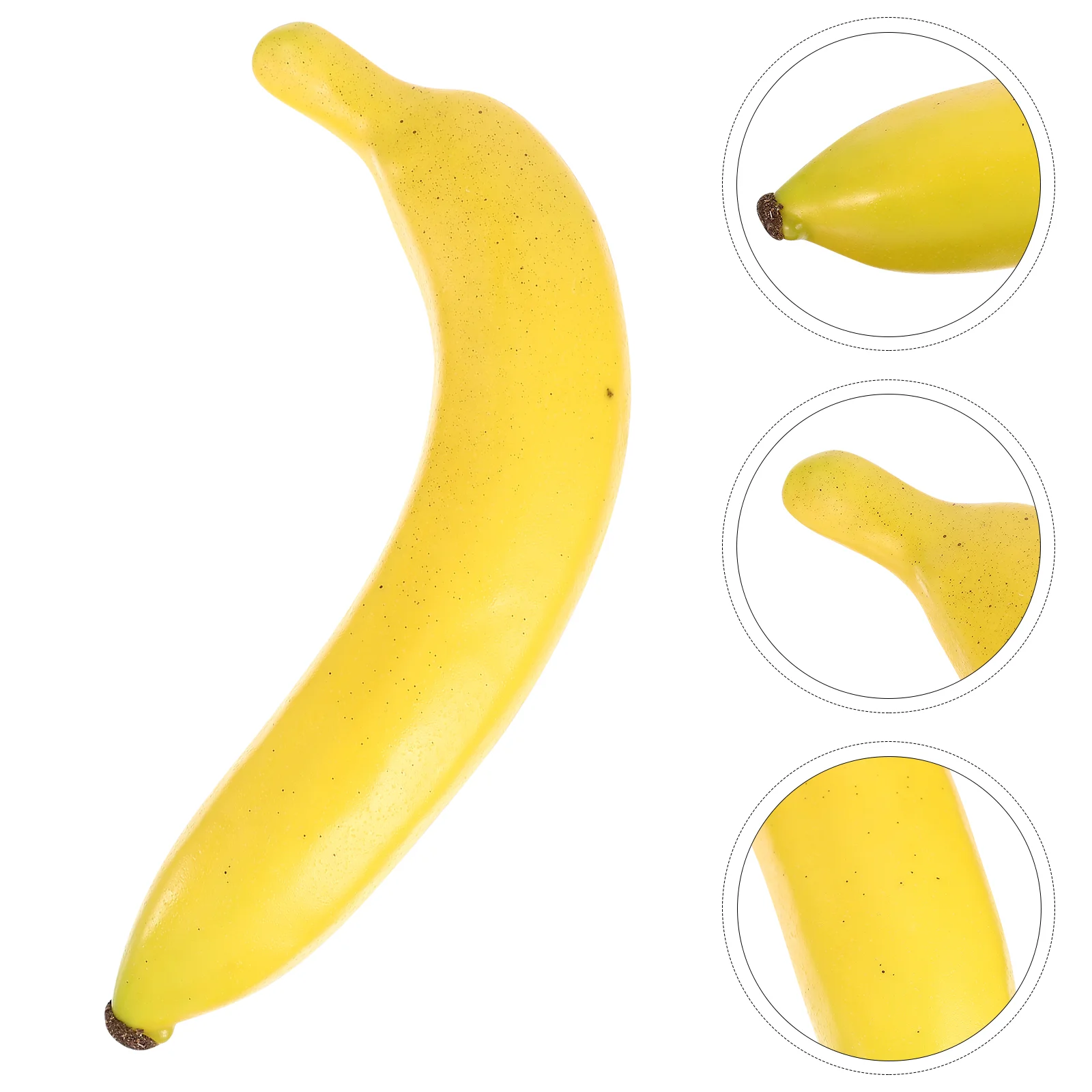 

Simulated Fruit Photography Early Education Props (banana) 2pcs Layout Scene Decor Simulation Toys