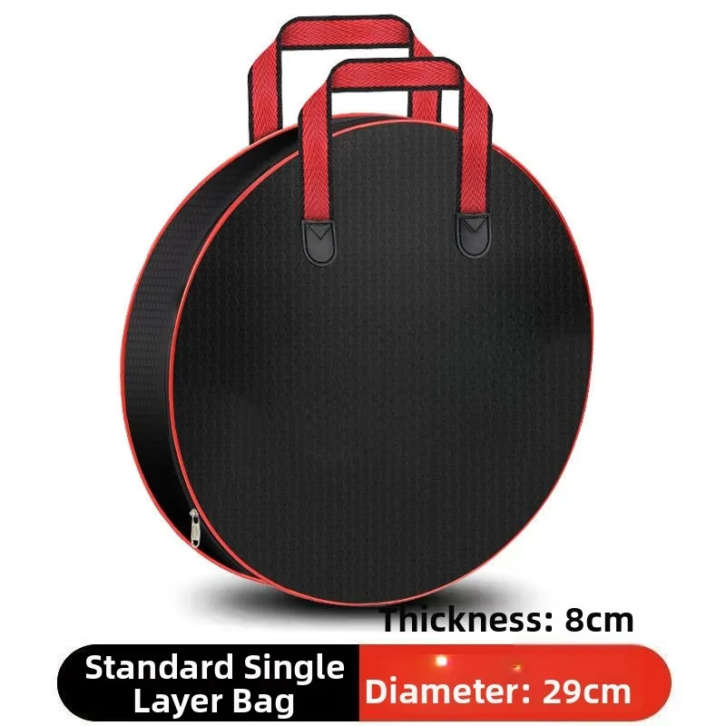Canvas Tackle Fishing Net Bag For Fishing Trips Round Shape Design Side Pocket Available Single Layer Construction