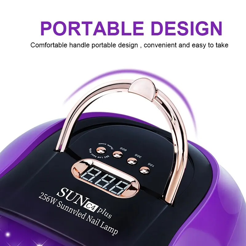 57LEDs UV LED Nail Dryer for Fast Curing Dry All Nail Gel Polish Nail Lamp Manicure Drying Timer Auto Sensor Manicure Salon Tool