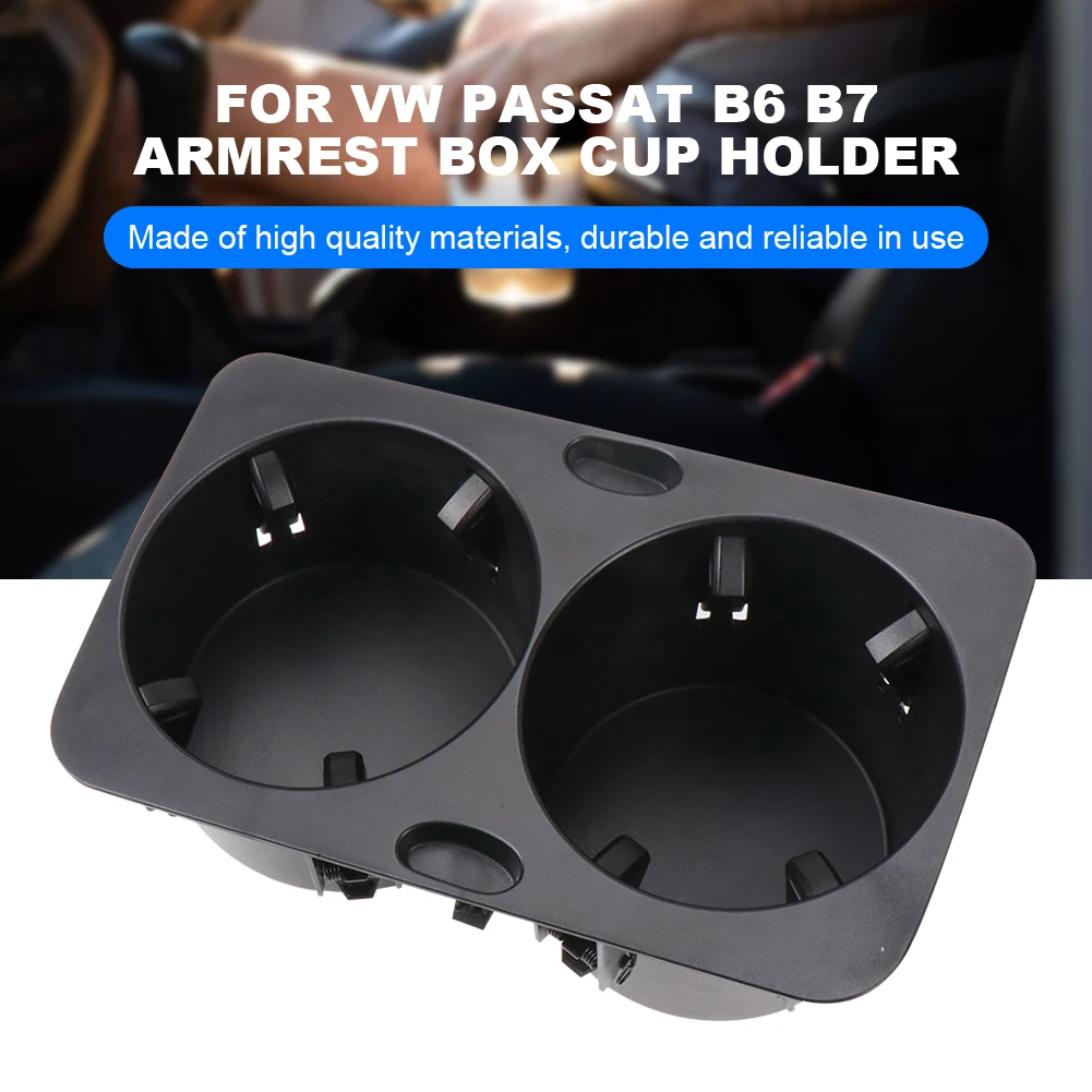 Center Console Cup Holder Stable Car Water Cup Holder Anti Fall Center Console Beverage Bracket for VW Passat B6 B7 2007-2015 ​