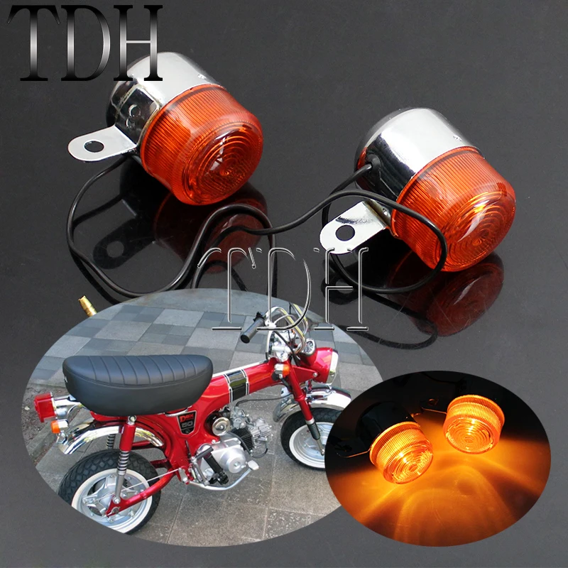 Front Rear Turn Signal Light Indicator Blinker Tail Flasher Lamp For Honda Dax ST CT Z50 50 70 125cc Chopper Cafe Racer Bobber