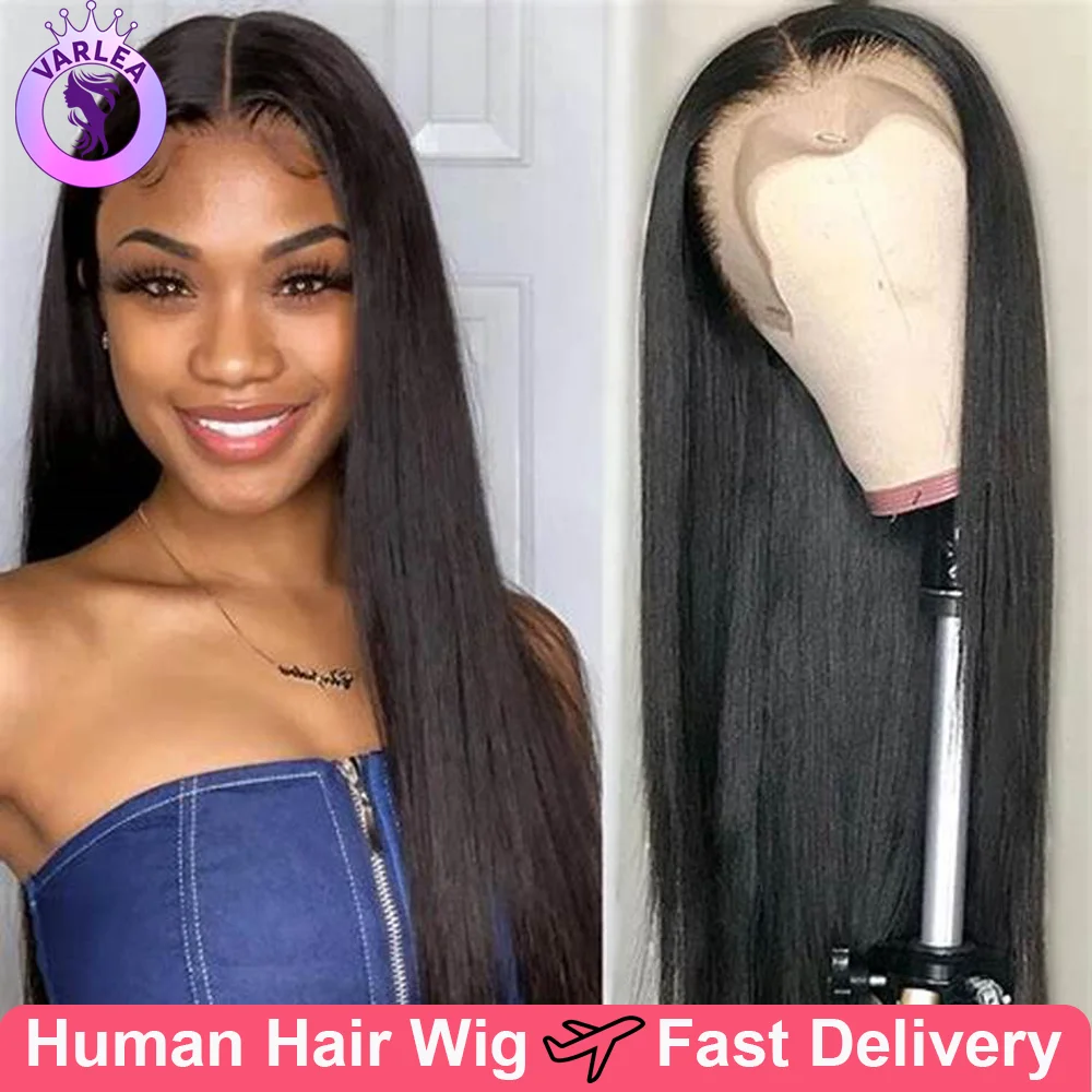 30 inch 13x6 Straight Lace Frontal Wigs Human Hair Pre Plucked 13x4 HD Transparent Lace Front Wig Brazilian Glueless Wigs