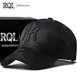 Men's Black Baseball Cap Male Summer Low Profile Camouflage Embroidered Logo Cotton  Mountain Snapback Brand Hip Hop Sun Hat