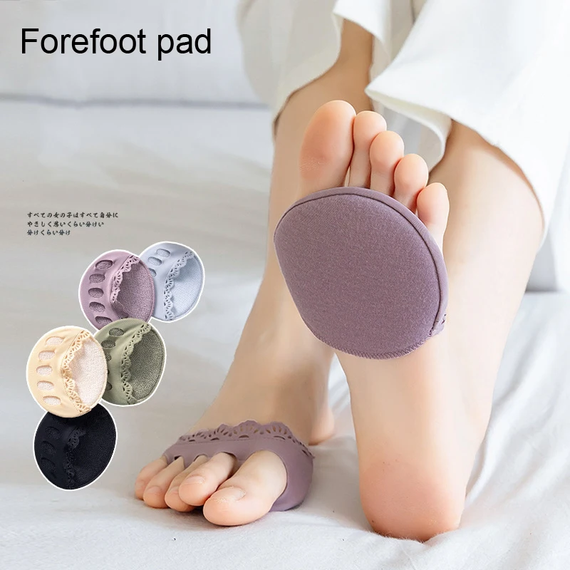 2Pcs/4pcs Five Toes forefoot pads Women's High Heels Semi-Honeycomb Breathable Insoles Foot Pain Relief，Massage Toe Cushion