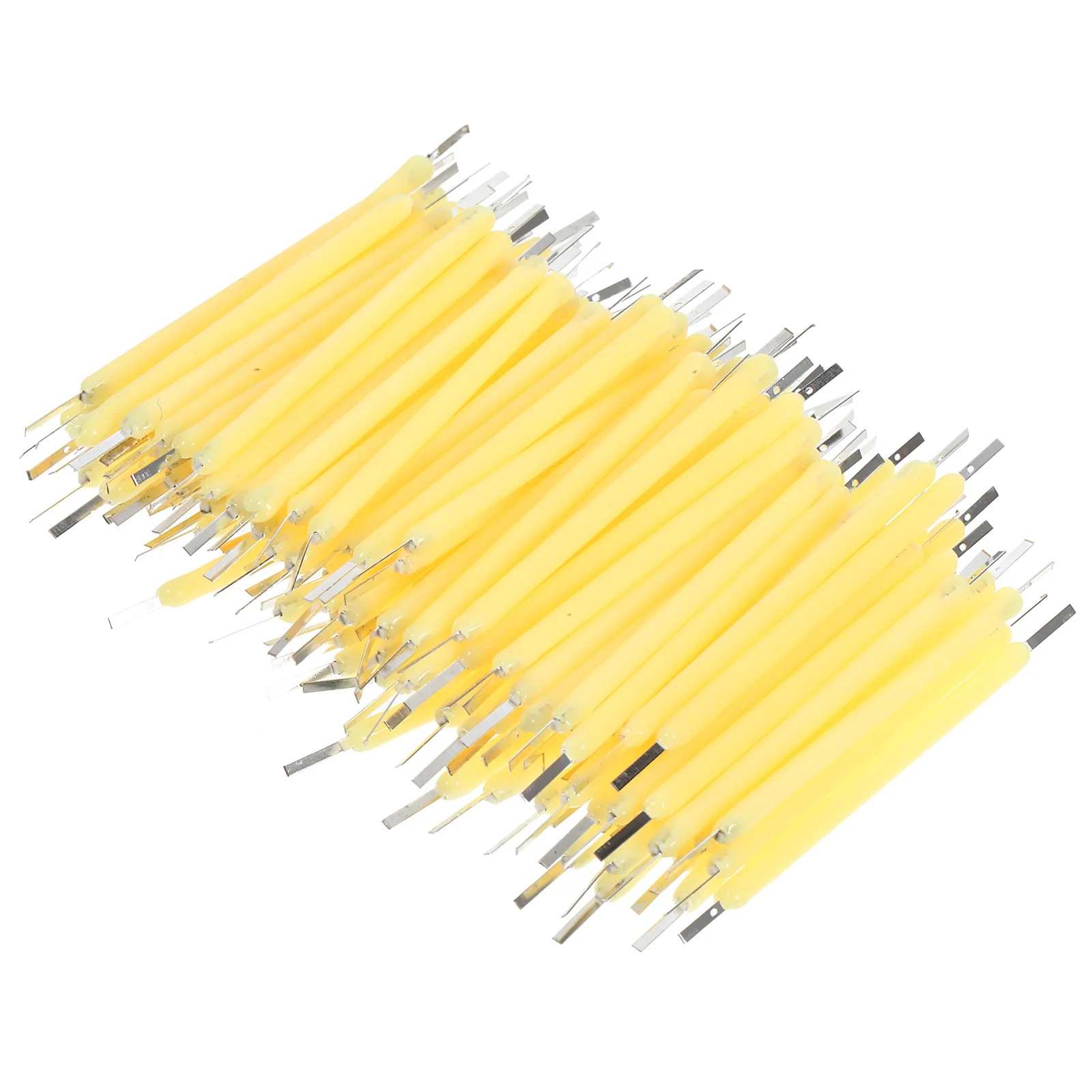 

100pcs LED Filament 3V 38mm 120mA 2200K Yellow Retro Bulb Parts Hard Light Accessories for Indoor Photography Film
