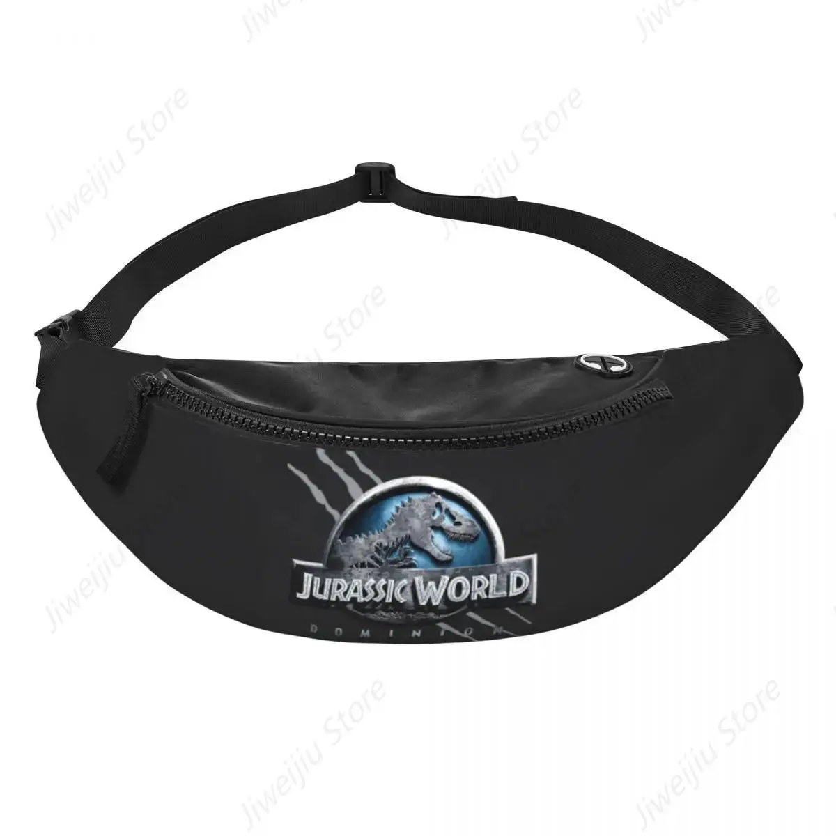 Jurassic World Dominion Jurassic Park Fanny Pack for Women Men Dinosaur Crossbody Waist Bag Cycling Camping Phone Money Pouch