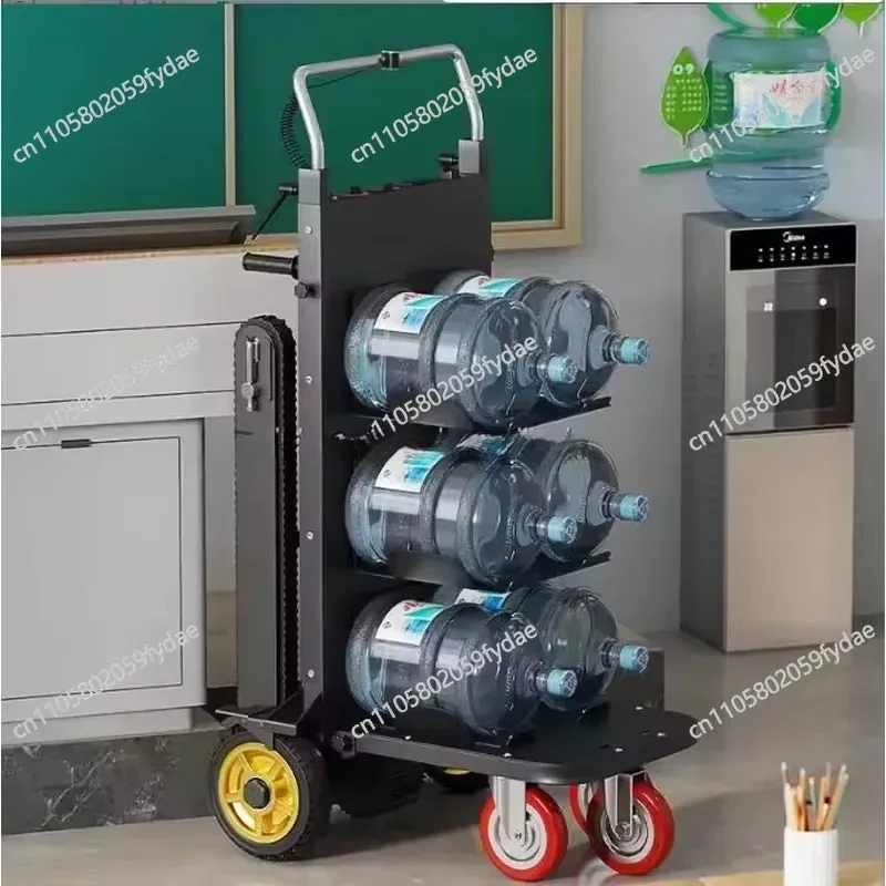 Four-wheel Flat Mobile Cart Steel Transport Trolley, Can Support 250 Kg of Stone Mobile Tools