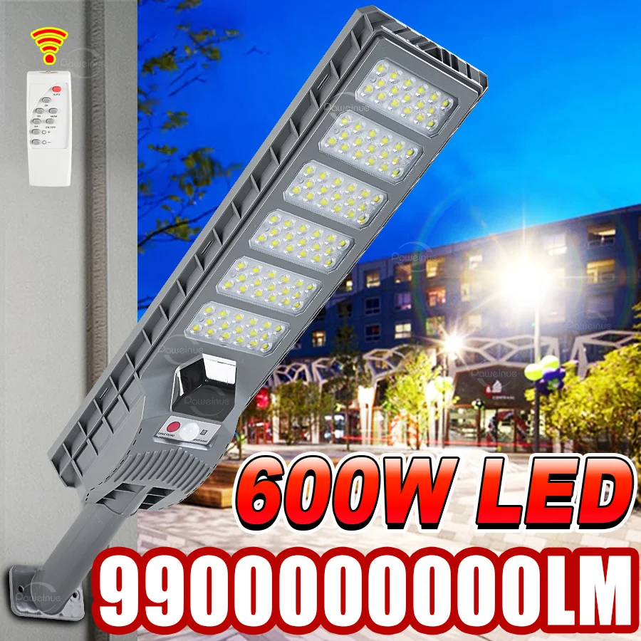 

Солнечный светодиодный светильник 2026: сверхъяркий, уличный, водонепроницаемый, с датчиком движения, для сада, двора, гаража, внешний солнечный свет с дистанционным управлением, Настенный светильник для садового двора