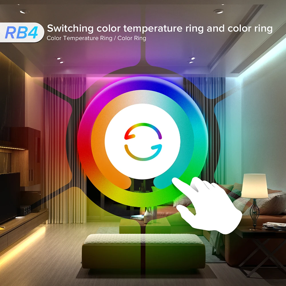 RB1-RB4 Ultradünne Touch SPI PWM LED Fernbedienung für SP63 * E Controller 2,4 GHz WS2812B FCOB DIM CCT RGB RGBW pixel LED Licht Streifen 3V