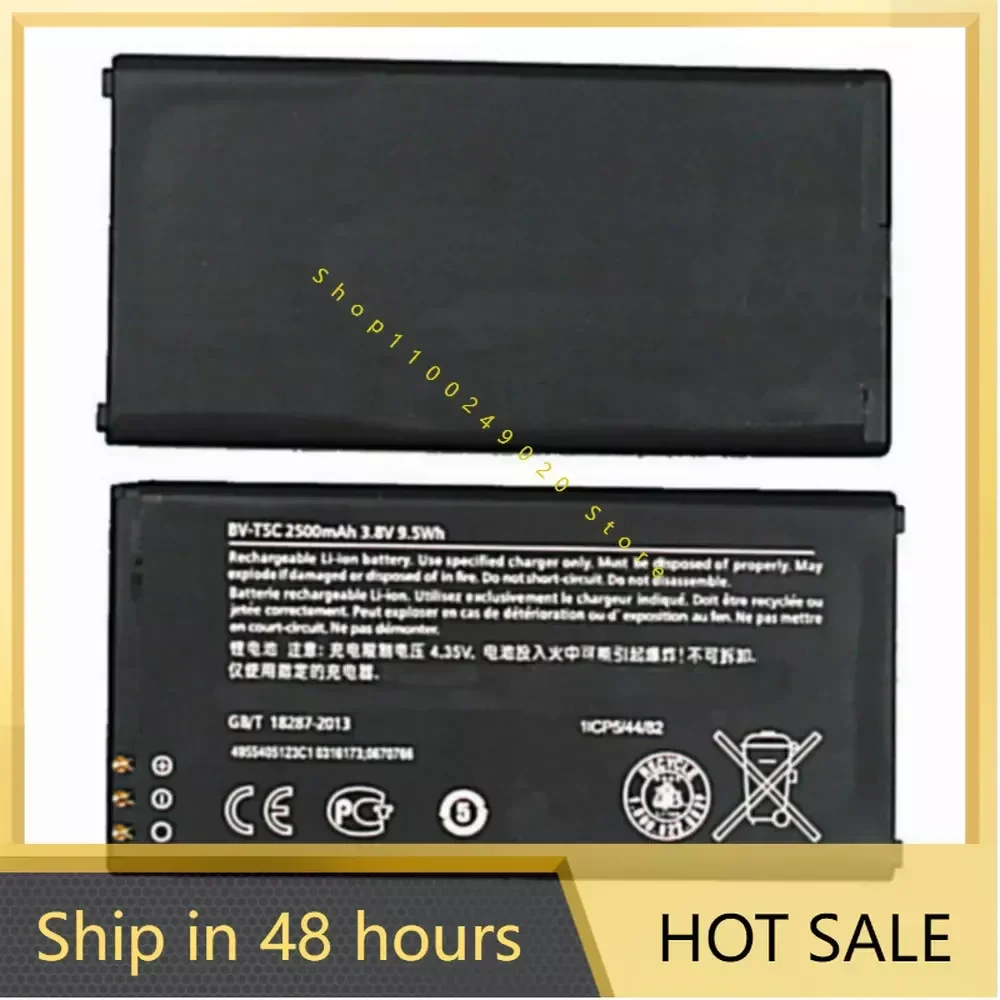 BV-T5C   battery 2500mah for Nokia Lumia 640 RM 1113 1073 Dual 1077 BVT5C Cellphone batteries