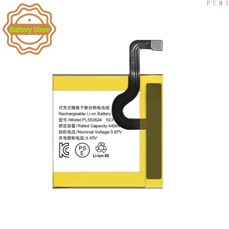 New PL582624 3.87V 440mAh High Quality Battery for Amazfit GTR 3 GTR 3 Pro 3Pro PL582624 Smart Watch Battery