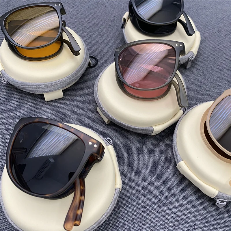 

New Women's Fashion Folding Sunglasses Women's Brand Designer Glasses Eyewear Lady Retro Sun Glasses Women's Goggles