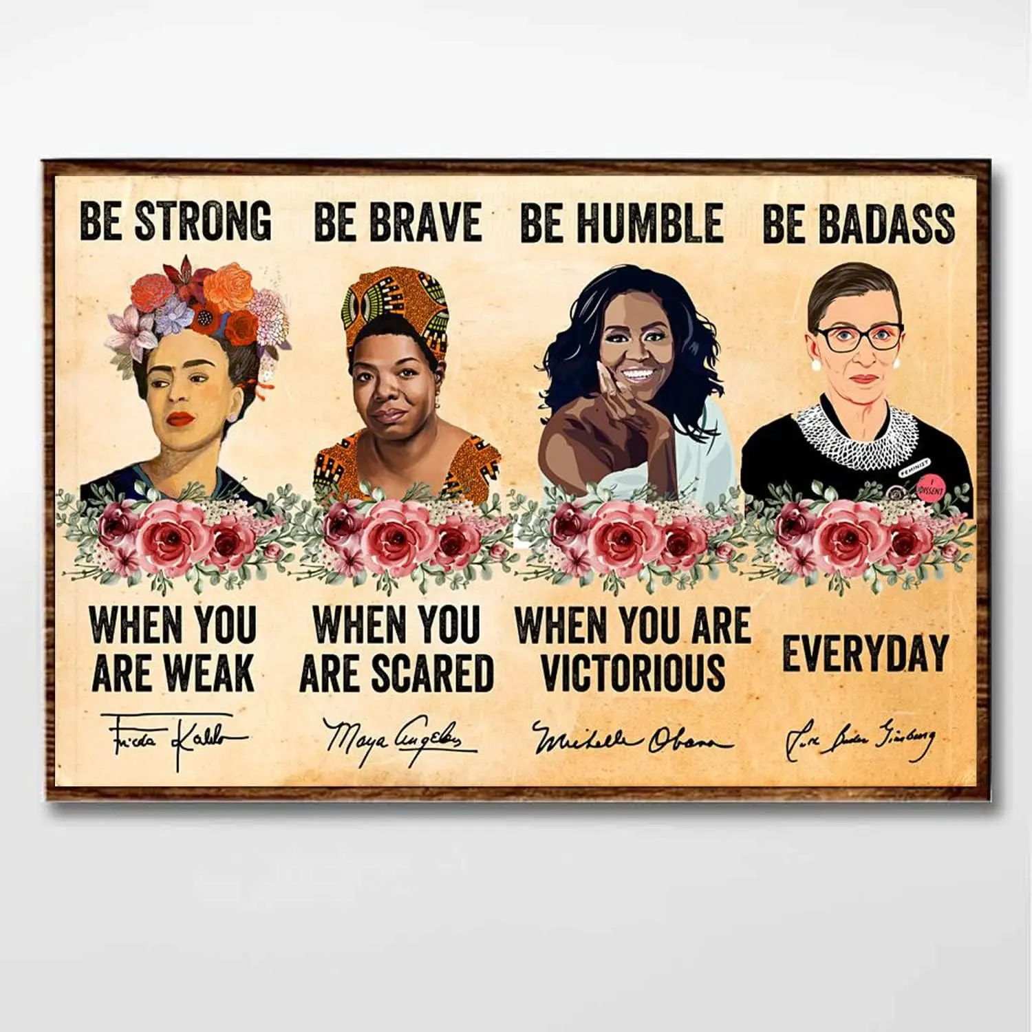Vintage Notorious RBG Ruth Bader Ginsburg Poster Metal Aluminium Tin Sign  Wall Decor-Aluminum