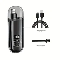 Tondeuses électriques pour le nez et les oreilles pour hommes, rechargeables par USB, design compact et portable, avec charge rapide, kit de toilettage électrique 6