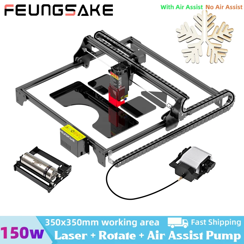 Cnc Laser Engraver Machine Wood Cutter Printer 150W Laser Cutting And Engraving Machine Cnc Router Air Assist