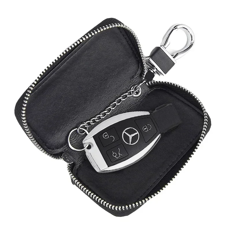 محفظة مفاتيح جلدية حقيبة مفاتيح السيارة حافظة مفاتيح متعددة الوظائف لمرسيدس بنز AMG GLE GLS CLS GLC CLA GLA GLK ML C197 R231 W167 W247