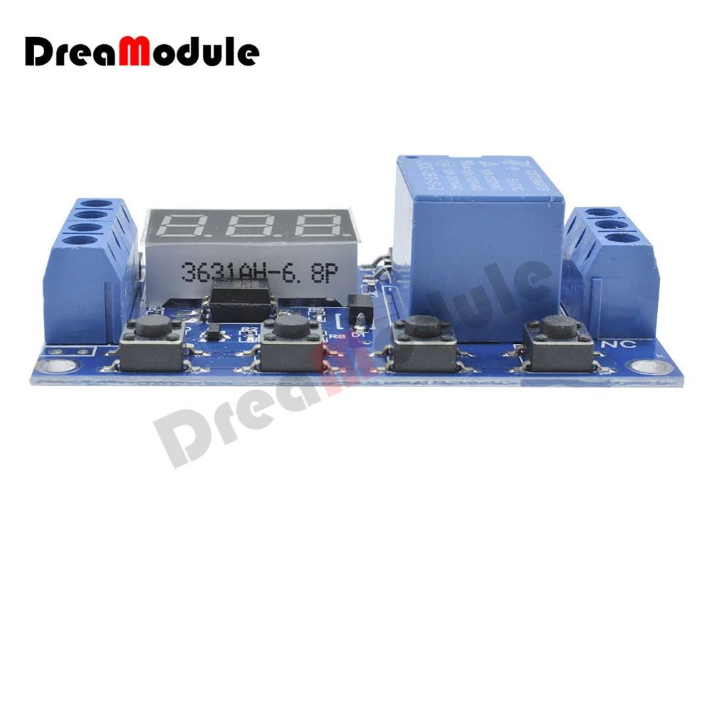 DC 6-30V Support Micro USB 5V LED Display Automation Cycle Delay Timer Control Off Switch Delay Time Relay Module 6V 9V 12V 24V