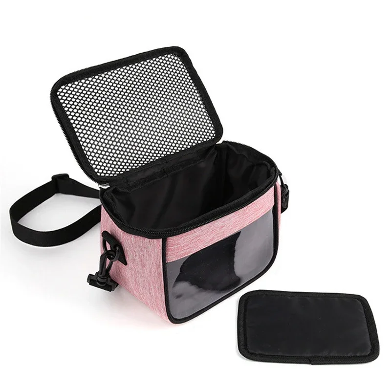 Borsa da viaggio portatile per animali domestici piccola borsa da trasporto per animali traspirante borsa a tracolla inclinata per animali da