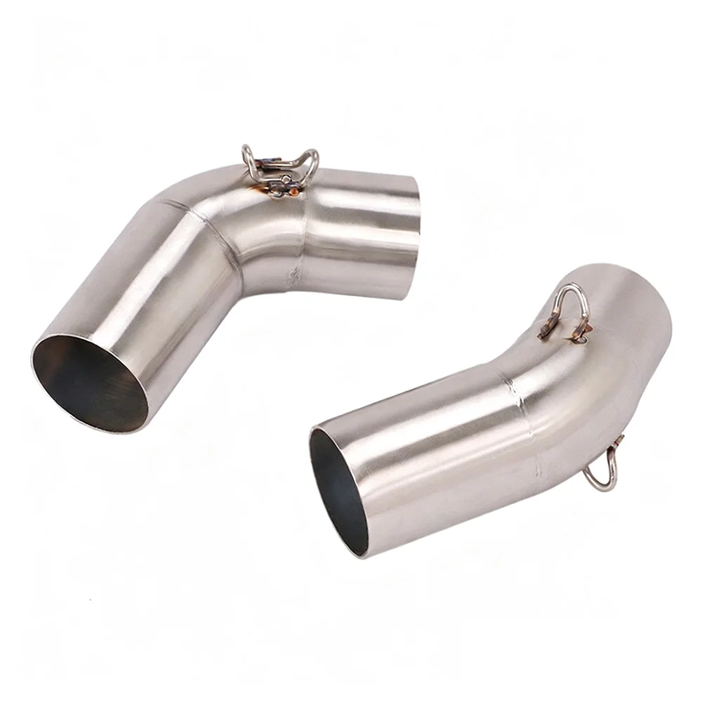 Slip-on-Auspuff für Ducati Monster 796 696 695 795 1100 Auspuff-Mittelrohr Schalldämpfersystem Auspuffanlagen Auspuffrohre – Detail 3