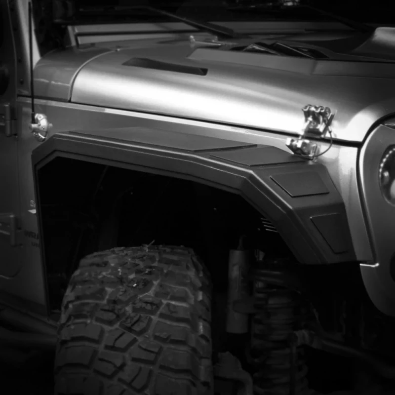 

High Quality Aluminum Fender Flares Wheel Eyebrow For Wrangler JK
