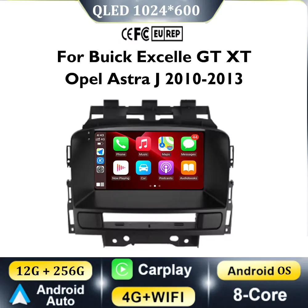 2Din أندرويد 15 راديو السيارة الوسائط المتعددة ل بويك اكسل GT XT أوبل أسترا J 2010-2013 CD300 CD400 Carplay autoradio gps #1
