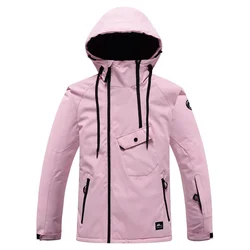 Chaqueta de esquí impermeable para mujer, abrigo de Color cálido para snowboard, montañismo, invierno, novedad de 2024