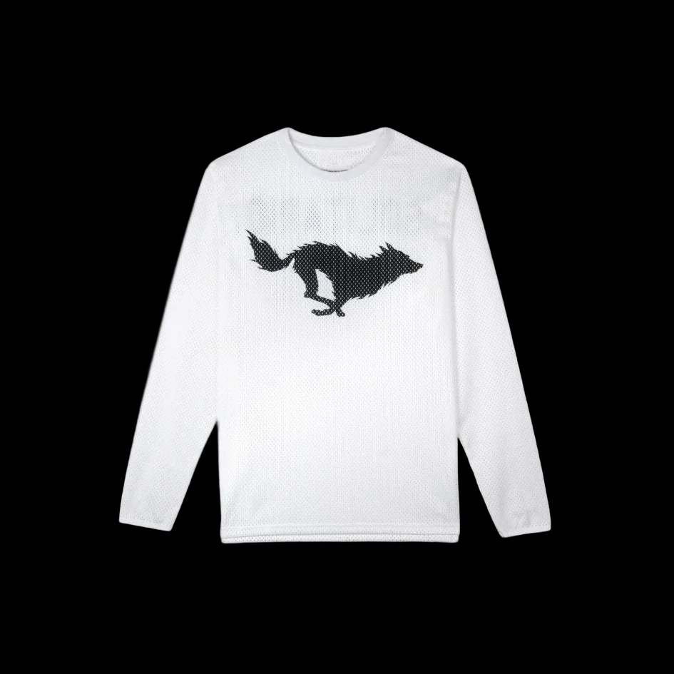 2026 New Men Long Sleeve Wolf Logo Training Top Pre Match Warm-up, Daily Training, Leisure Travel Long Sleeved Training Clothes