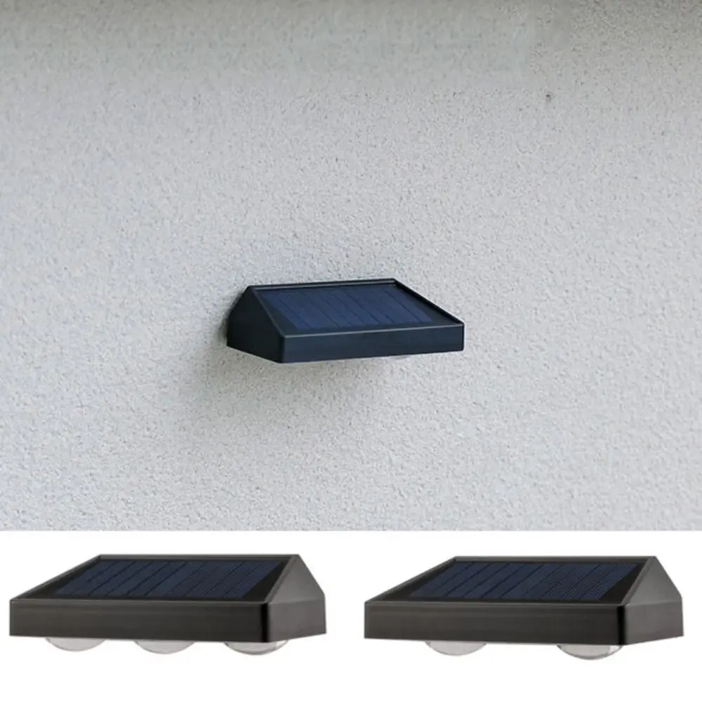 2LED Waterproof Solar Wall Lamps 3LED White Light Yard Atmosphere Wall Lights Outdoor Rainproof Lighting Time 6-12 Hours
