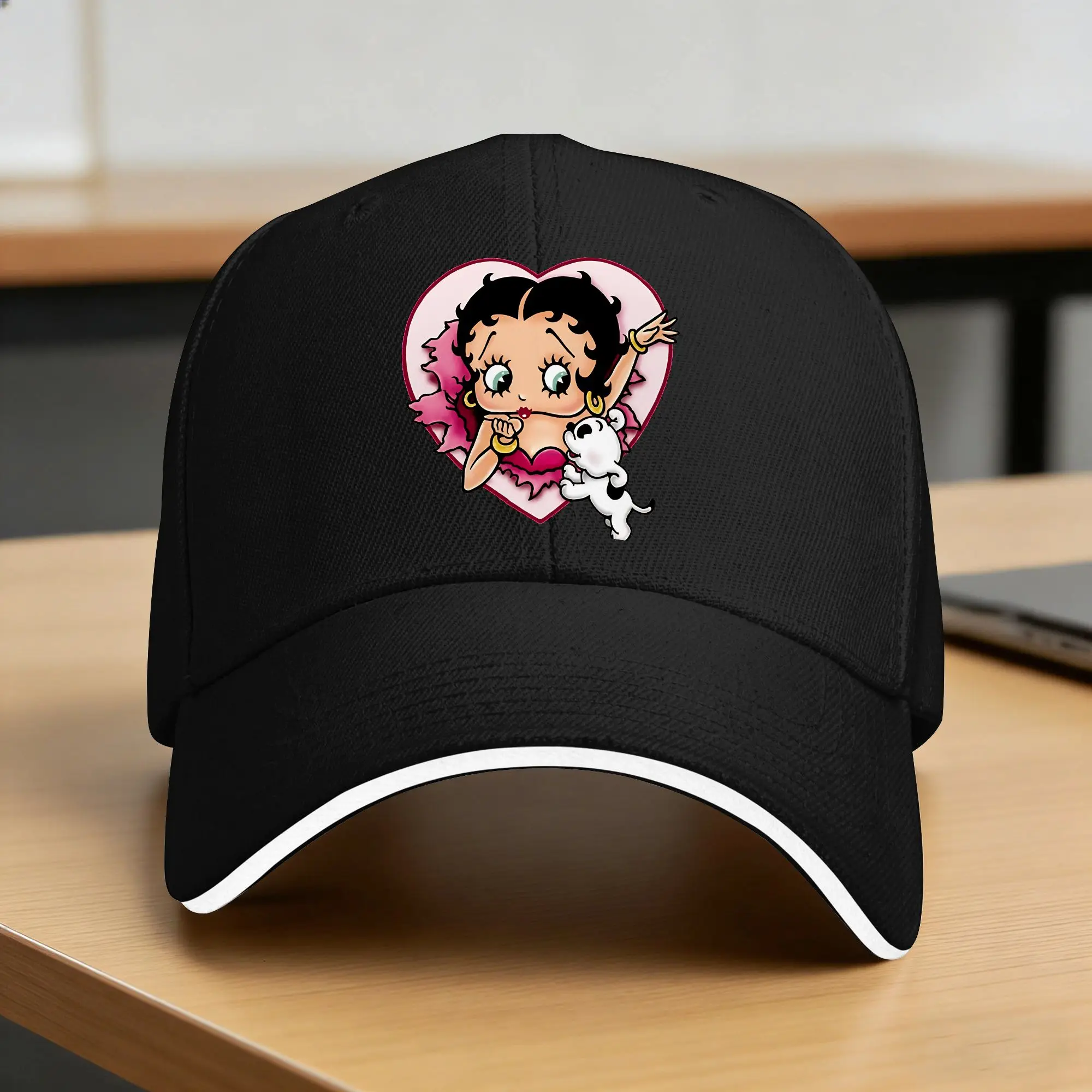 Bettys Boop Baseball Cap  Stylish Unisex Men Trucker Hat Sunscreen Print Tennis Skate Baseball Caps Gift Idea
