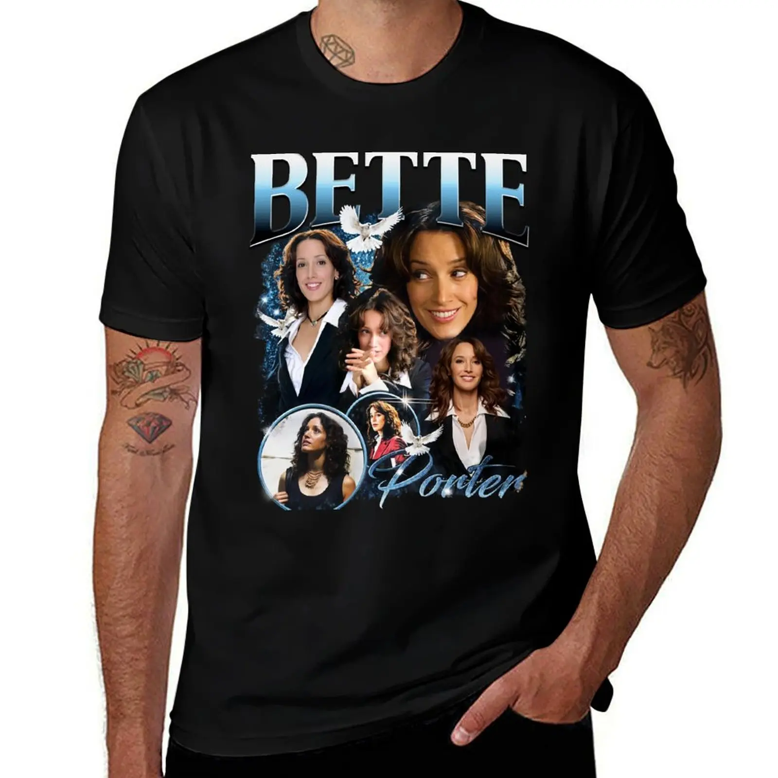 Bette Porter Vintage T-Shirt Christmas Casual Tee Shirt