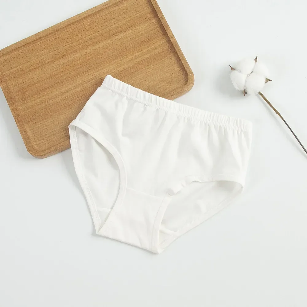 

6Pcs/LotGirls Boys Underwear White Cotton Teen Panties Kids Briefs Child Soft Young Girl Shorts 110-170