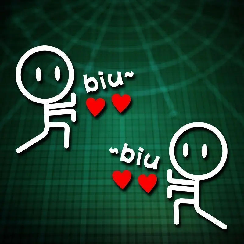 

1 шт. персонализированная забавная автомобильная наклейка с надписью Love Biu, водонепроницаемая светоотражающая виниловая наклейка для электросамоката и мотоцикла