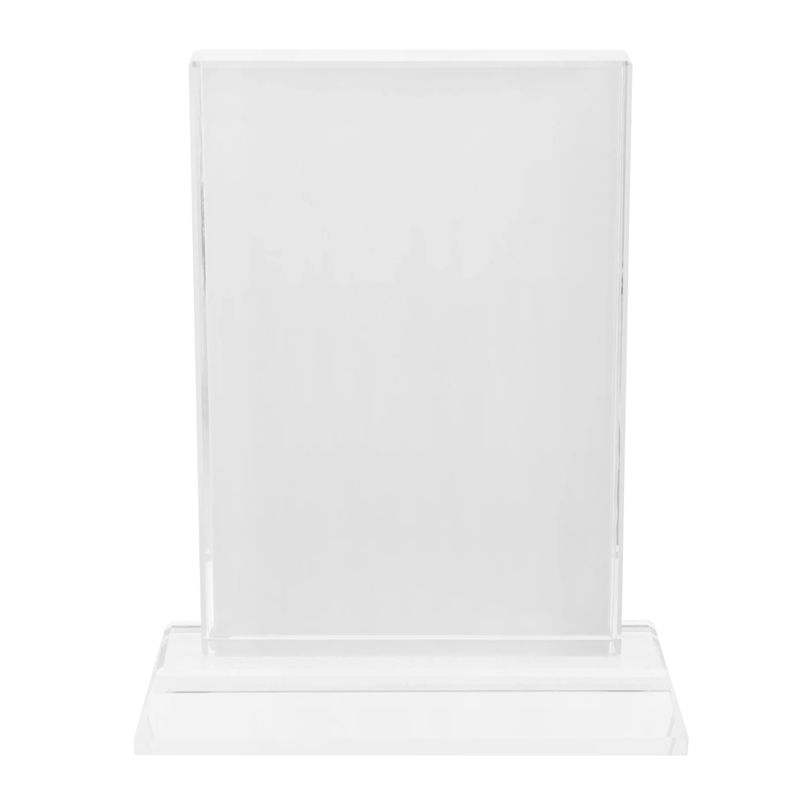 

Crystal Photo Frame 140x120mm Single Sided Blank Boards DIY Sublimation Rectangle Picture Frames Glass Transparent Home Office