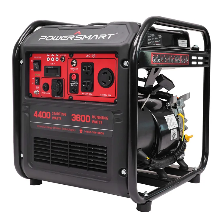 

USA in Stock PowerSmart 4400W Open Frame Gas Generator for Camping & Home Invertor