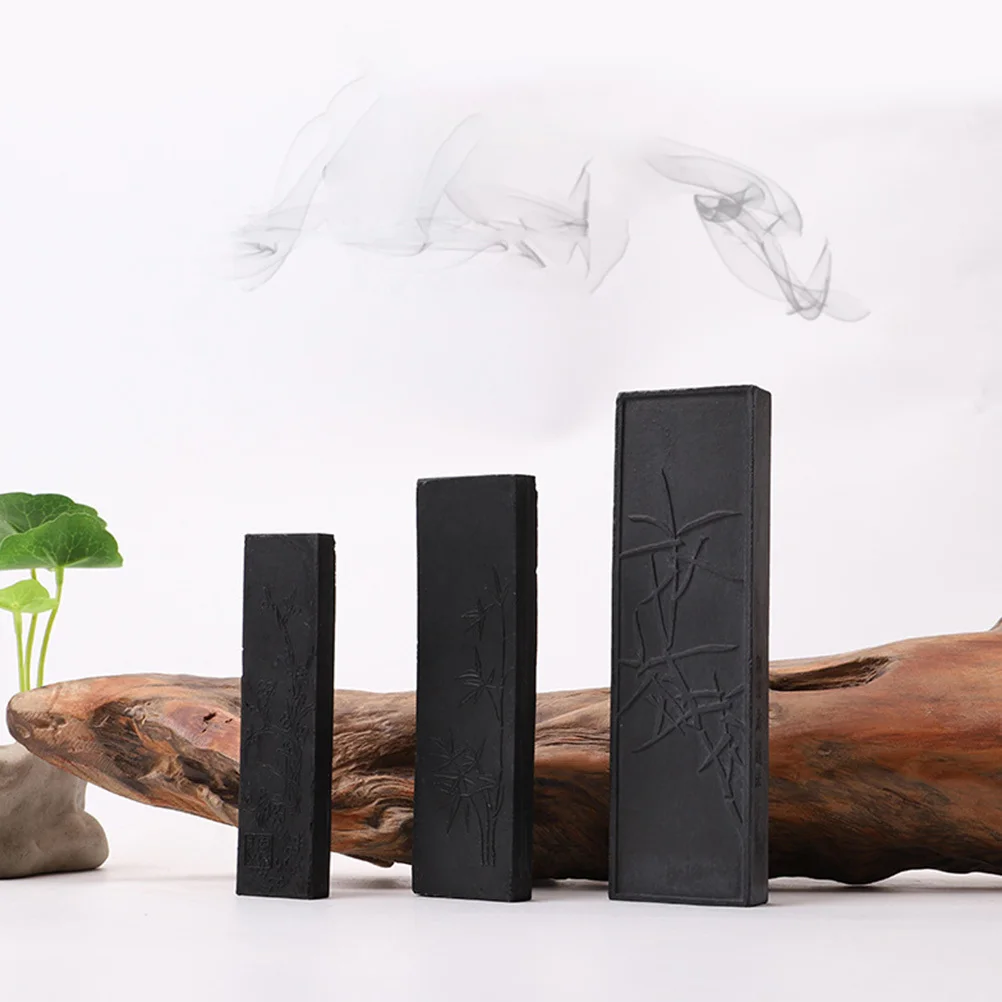 مجموعة واحدة من عصا الحبر على الطراز الصيني المصنوعة يدويًا أداة رسم الخط التقليدي كتلة حبر عملية لكتابة مستلزمات الطحن #1