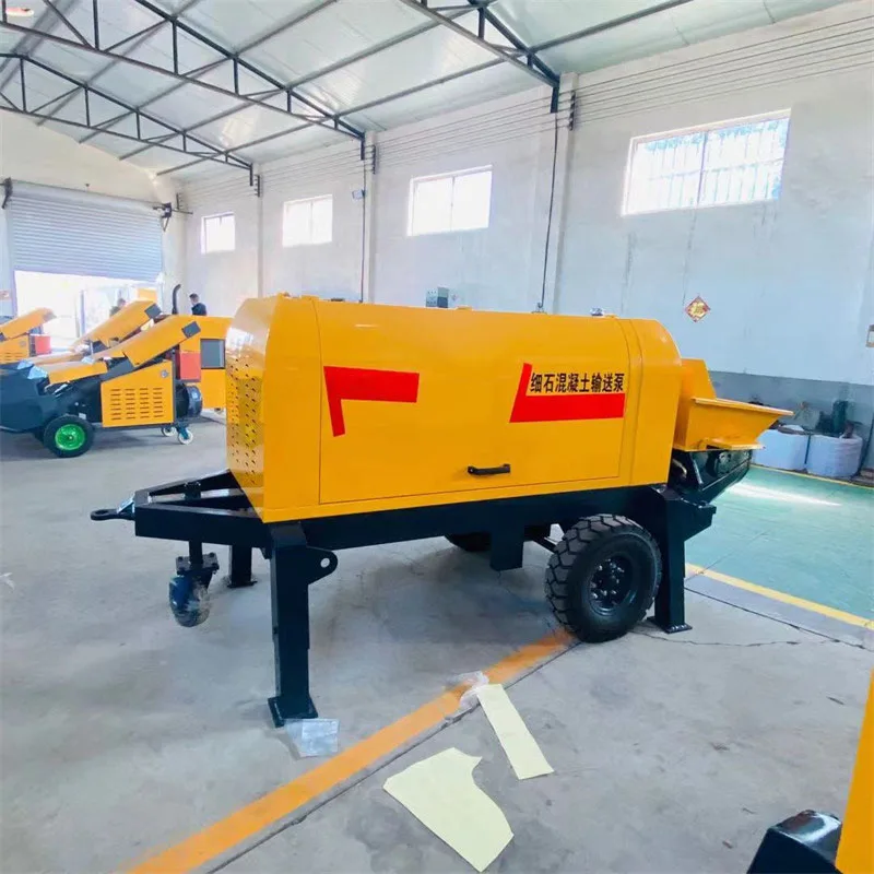 مضخة الخرسانة الكهربائية/الديزل المرنة المستخدمة في البناء مع خرطوم