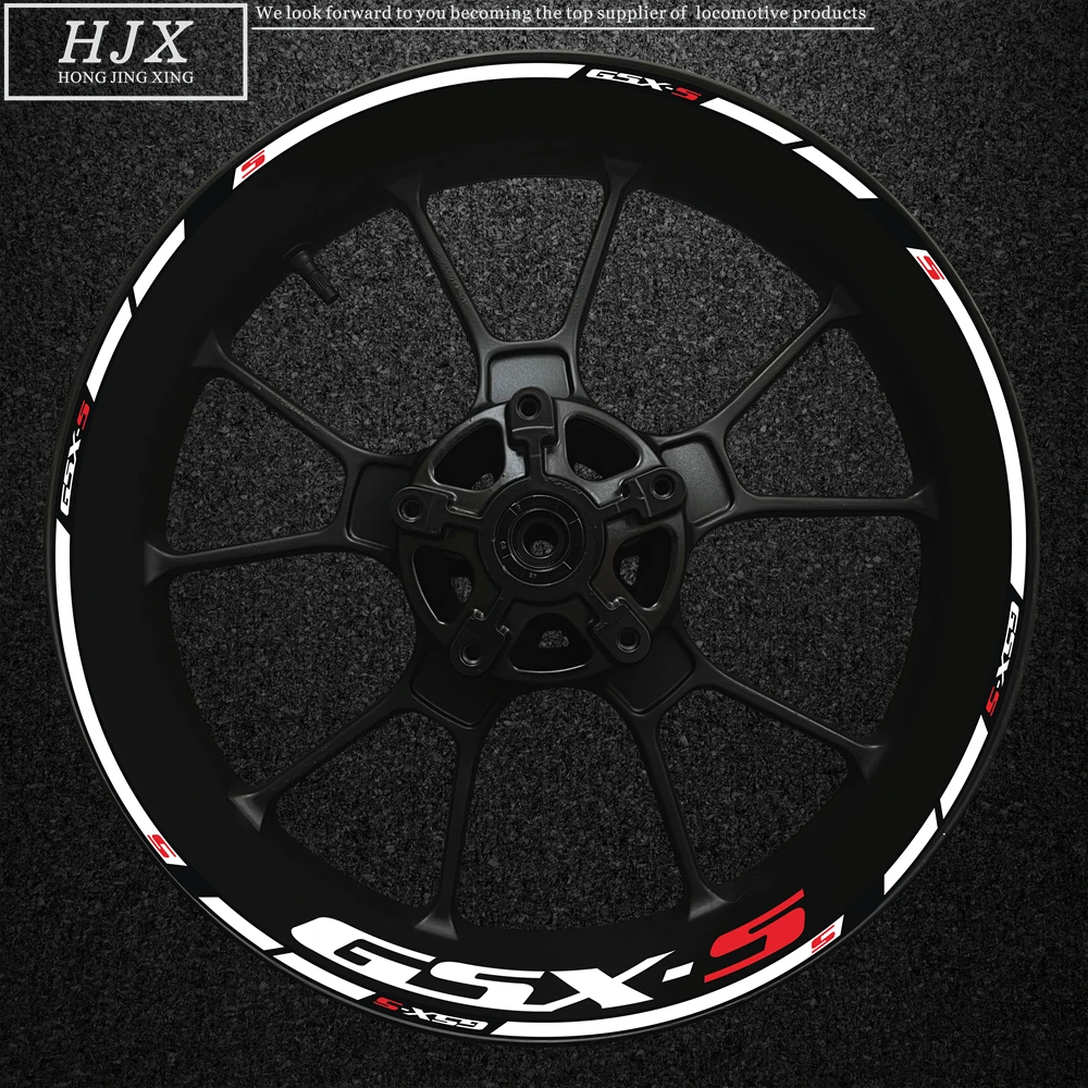 Suitable for Suzuki Gsx sGsx s750 Gsx1000 wheel rim stickers, motorcycle Gsxs thick edge outer rubber strip stickers