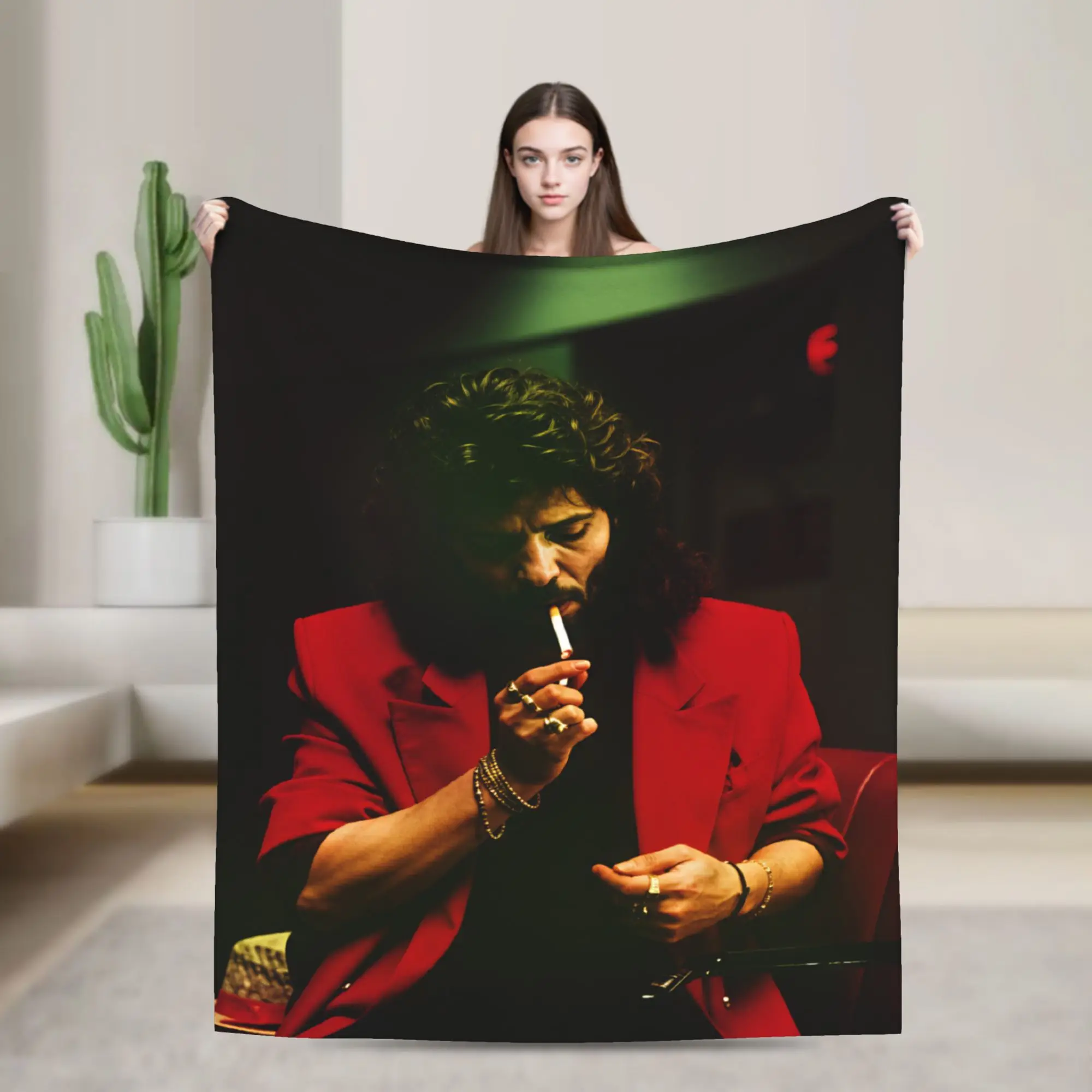 Camarón de la Isla  Blanket  Decorative Flannel Throw Blanket For Couch Chair Warm Custom DIY Quality Bedspread Gift