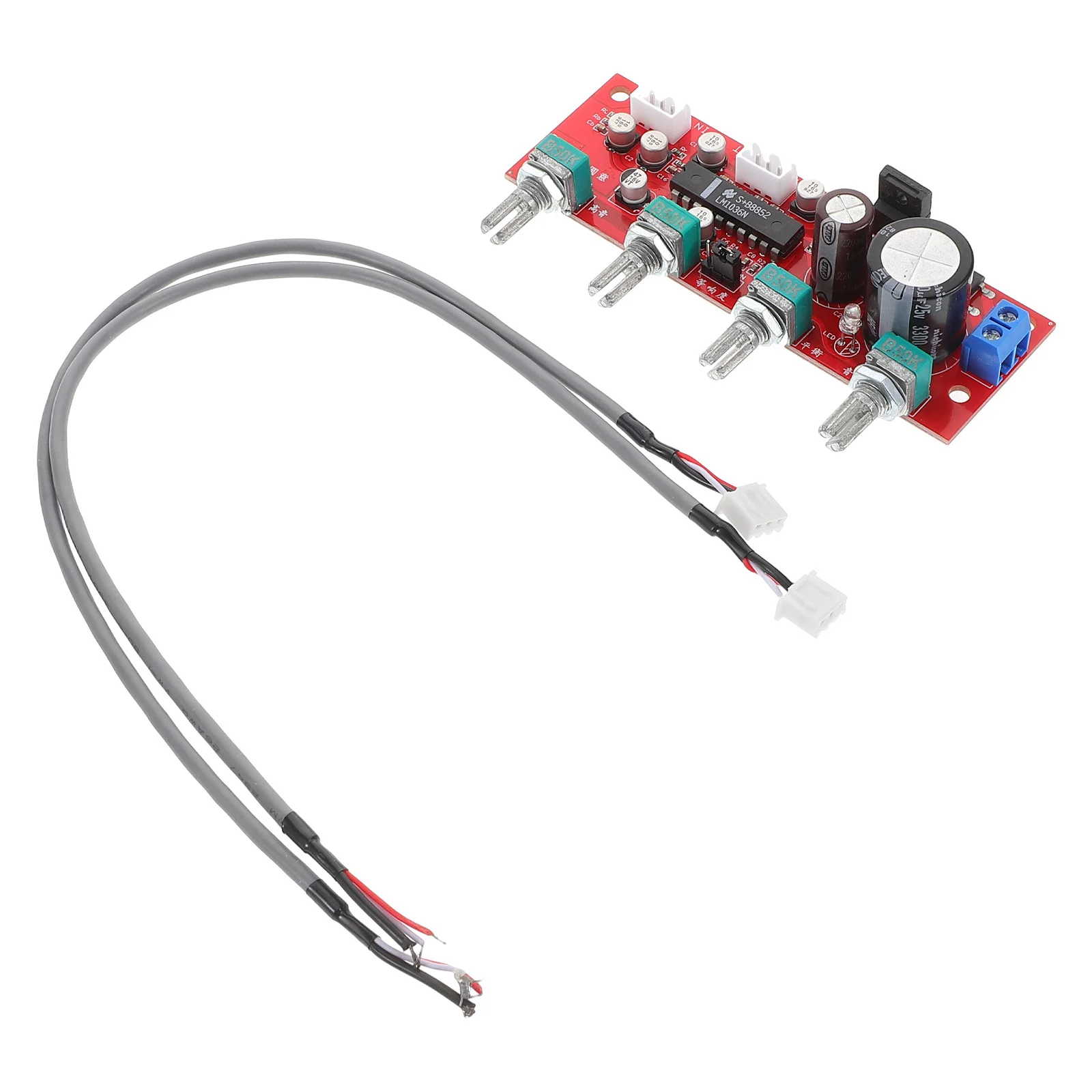 

Lm1036 Audio Tone Control Board Integrated Volume Bass Treble Module For Hifi Stereo Amplifier System Portable Audio Device