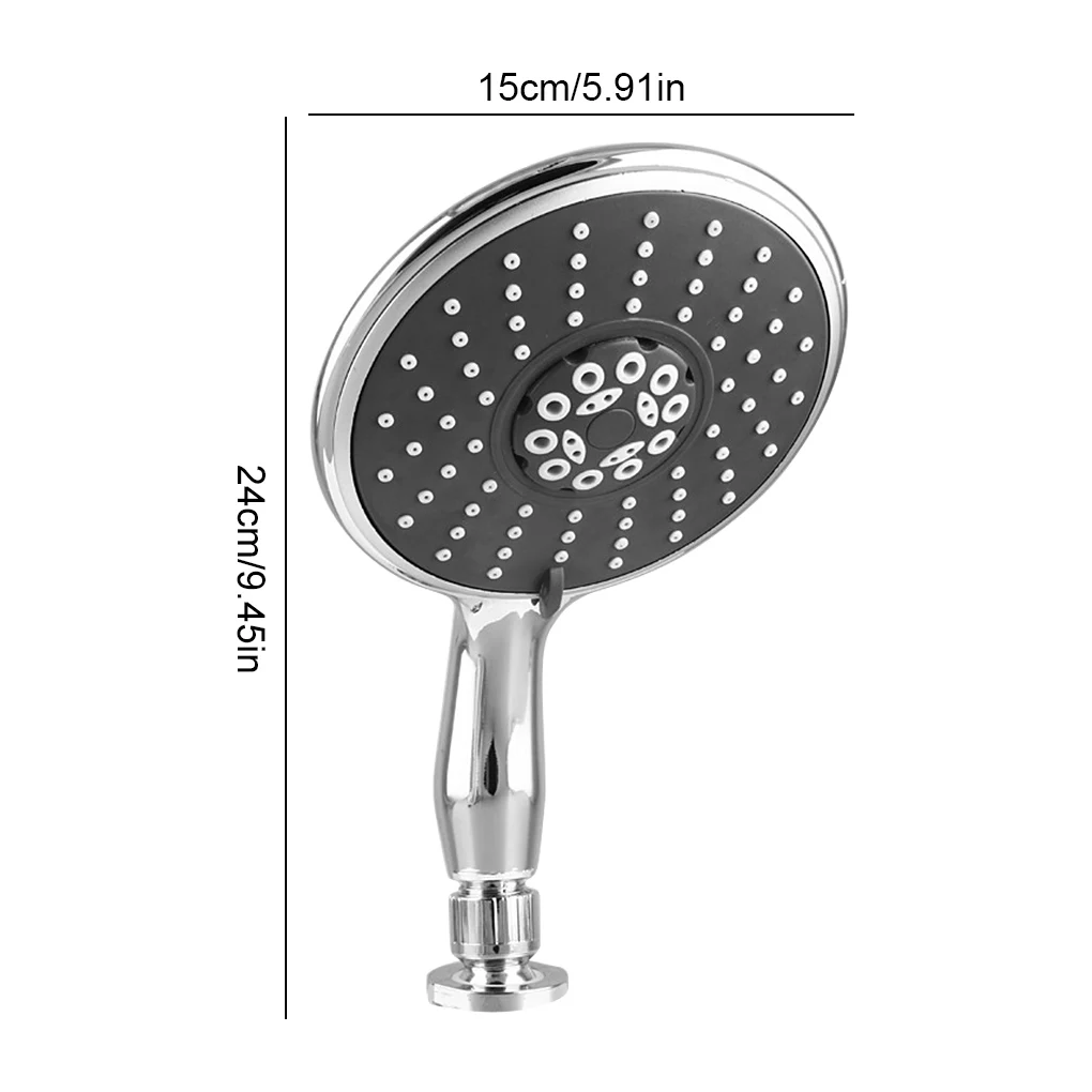 Shower Head Plastic Adjustable Shower Head Water Saving Handheld Bathroom Bathing Sparyer Tool