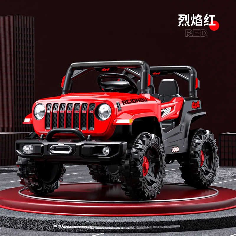 High Quality 12V 7AH Big Battery Children\'s Electric Four-Wheel Remote Control 4WD Off-Road Ride On Vehicle Car