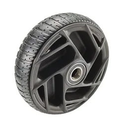 6/8Inch Solid Rubber Wheel Plastic Core Silent Universal Wheel Balance Wheel Trolley Casters