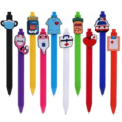 10 Pcs Nurse Pens | Cute Nursing Pens Set In Bulk With Heart, Syringe | Nurses & Medical Assistant Badge Supplies, Gifts, Access