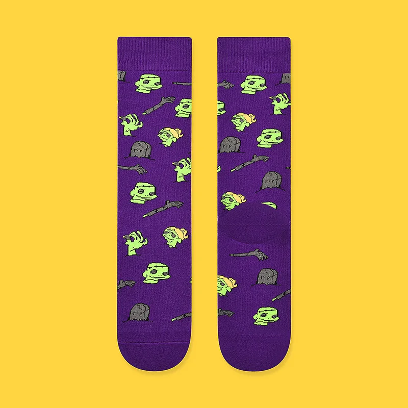 Streets Tide Sock Autumn/Winter Harajuku Fashion Lovely Hip Hop Graffiti Funny Sock Women Irregular Casual Antiskid Colorful Sox